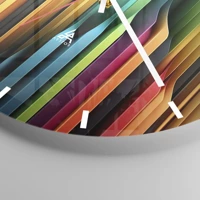 Clock face with lines