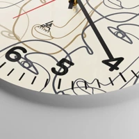 Clock face with numbers