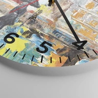 Clock face with numbers