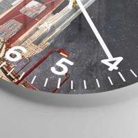 Clock face with numbers