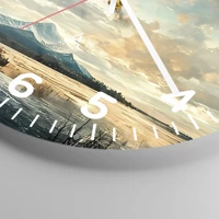 Clock face with numbers