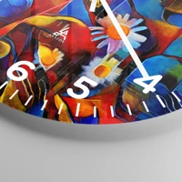 Clock face with numbers