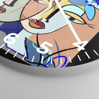 Clock face with numbers