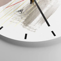 Clock face with lines