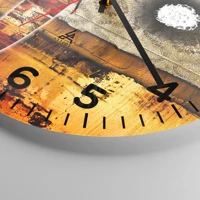 Clock face with numbers