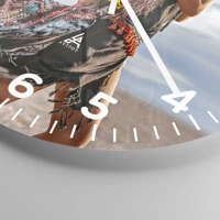 Clock face with numbers