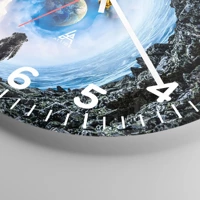 Clock face with numbers