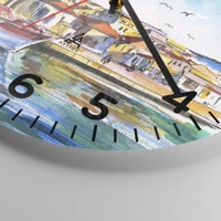 Clock face with numbers