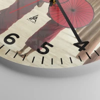 Clock face with numbers