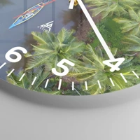 Clock face with numbers