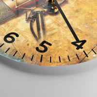 Clock face with numbers