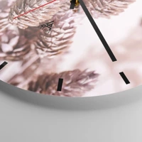 Clock face with lines