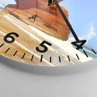 Clock face with numbers