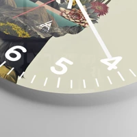 Clock face with numbers