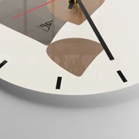 Clock face with lines