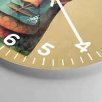 Clock face with numbers