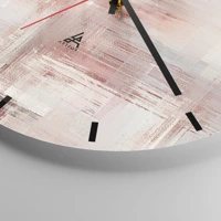 Clock face with lines