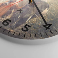 Clock face with numbers