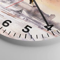 Clock face with numbers