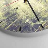 Clock face with lines