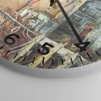 Clock face with numbers