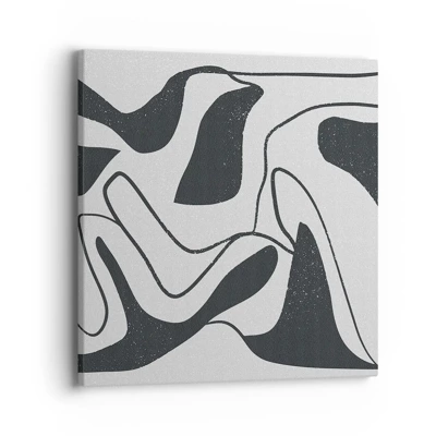 Canvas picture - Abstract Fun in a Maze - 40x40 cm