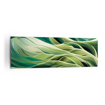 Canvas picture - Abstract Playing Green - 160x50 cm