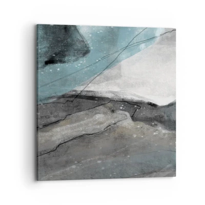 Canvas picture - Abstract: Rocks and Ice - 70x70 cm