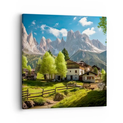 Canvas picture - Alpine Idyll - 40x40 cm