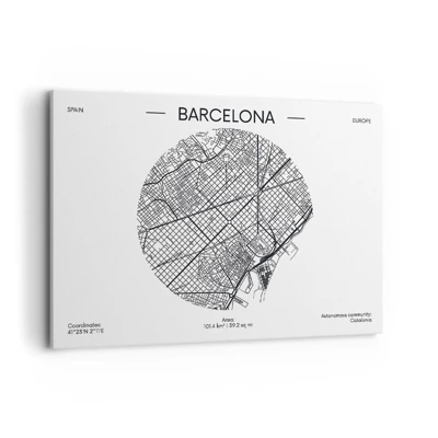 Canvas picture - Anatomy of Barcelona - 100x70 cm