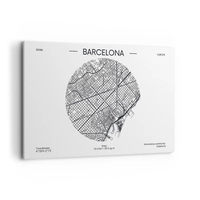 Canvas picture - Anatomy of Barcelona - 120x80 cm