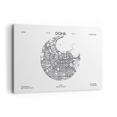 Canvas picture - Anatomy of Doha - 120x80 cm