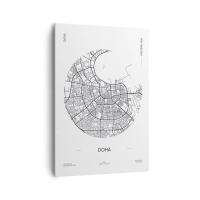 Canvas picture - Anatomy of Doha - 70x100 cm