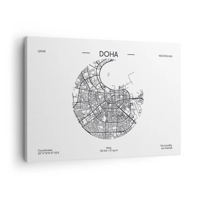 Canvas picture - Anatomy of Doha - 70x50 cm