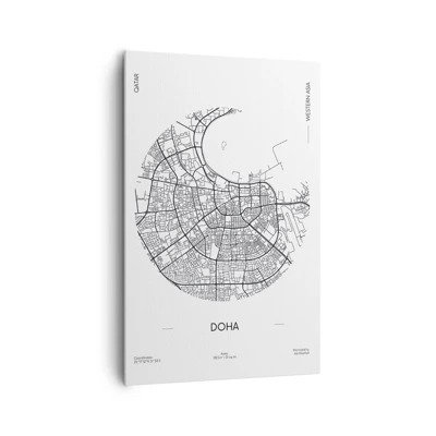 Canvas picture - Anatomy of Doha - 80x120 cm