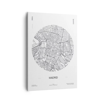 Canvas picture - Anatomy of Madrid - 50x70 cm