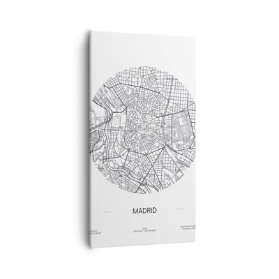 Canvas picture - Anatomy of Madrid - 55x100 cm