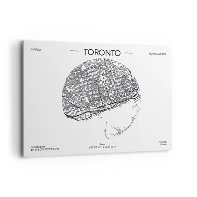 Canvas picture - Anatomy of Toronto - 100x70 cm