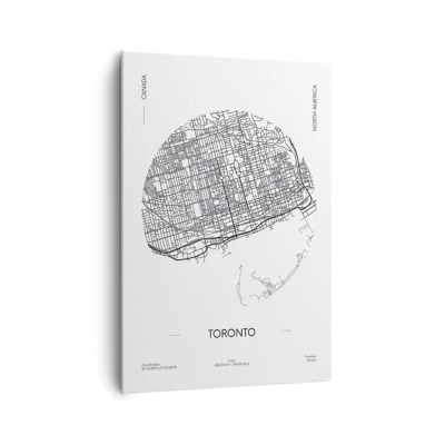 Canvas picture - Anatomy of Toronto - 70x100 cm