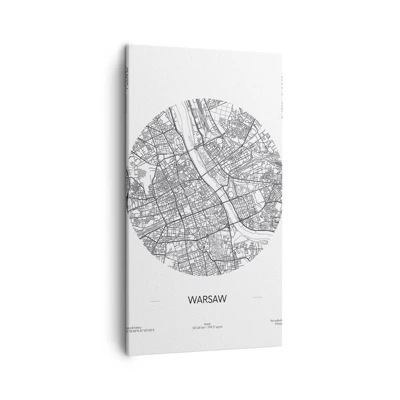 Canvas picture - Anatomy of Warsaw - 45x80 cm