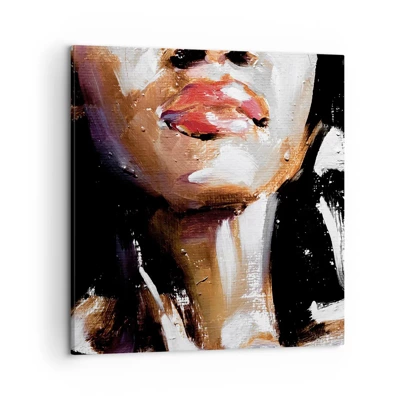 Canvas picture Arttor 50x50 cm - Pride without Prejudice - Portrait Of A Woman, Woman, African American, Art, Painting, For living-room, For bedroom, White, Brown, Horizontal, Canvas
, AC50x50-4724