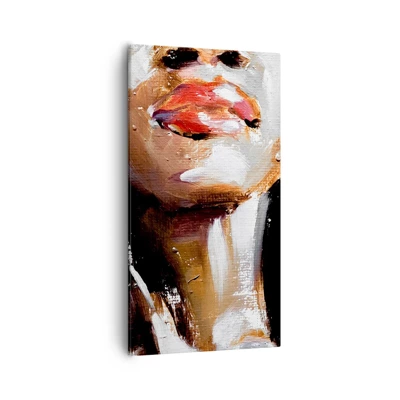Canvas picture Arttor 55x100 cm - Pride without Prejudice - Portrait Of A Woman, Woman, African American, Art, Painting, For living-room, For bedroom, White, Brown, Vertical, Canvas
, PA55x100-4724