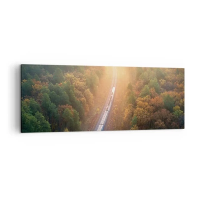 Canvas picture - Autumn Trip - 140x50 cm