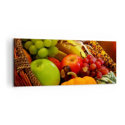Canvas picture - Basket of Abundance - 100x40 cm