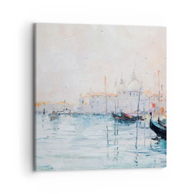 Canvas picture - Behind Water behind Fog - 70x70 cm