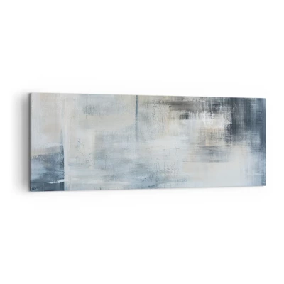 Canvas picture - Behind the Curtain of Blue - 140x50 cm