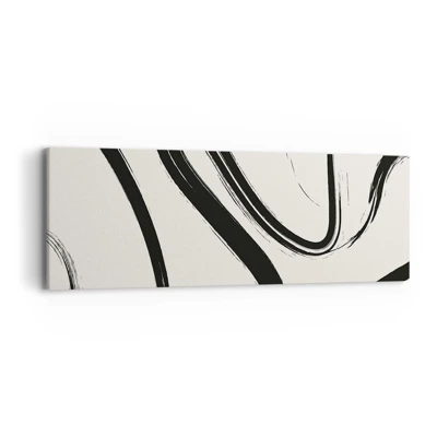 Canvas picture - Black and White Fancy - 90x30 cm