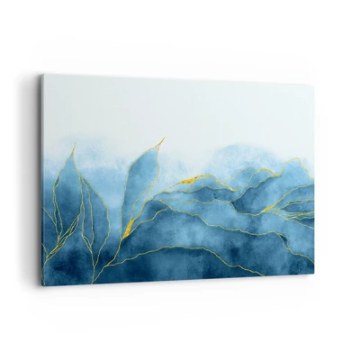 Canvas picture - Blue In Gold - 100x70 cm