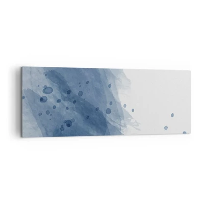 Canvas picture - Blue Tulle - 140x50 cm