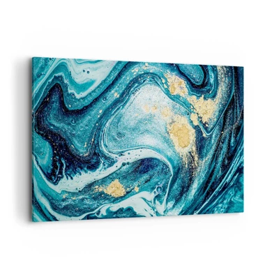 Canvas picture - Blue Whirl - 120x80 cm